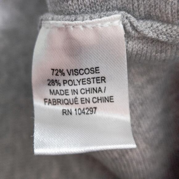 Milly Women’s Dress Small Minimalist Capsule Fit Flare Knit Gray Keyhole Neck - Picture 8 of 8